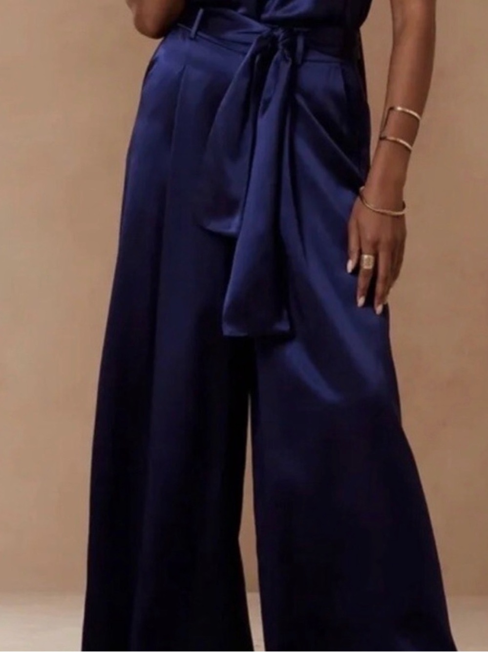 100% Silk Wide Leg palazzo Pants